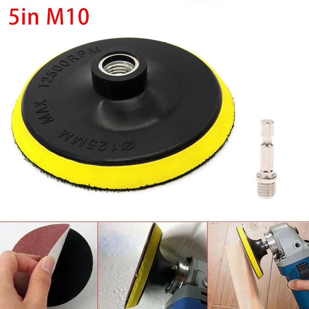 5 Inch Polishing Kit Polishing Pad Car Waxing Sponge Disk Wool Wheel Auto Paint Care Polisher Pads Car Gadget M10 Drill Adapter