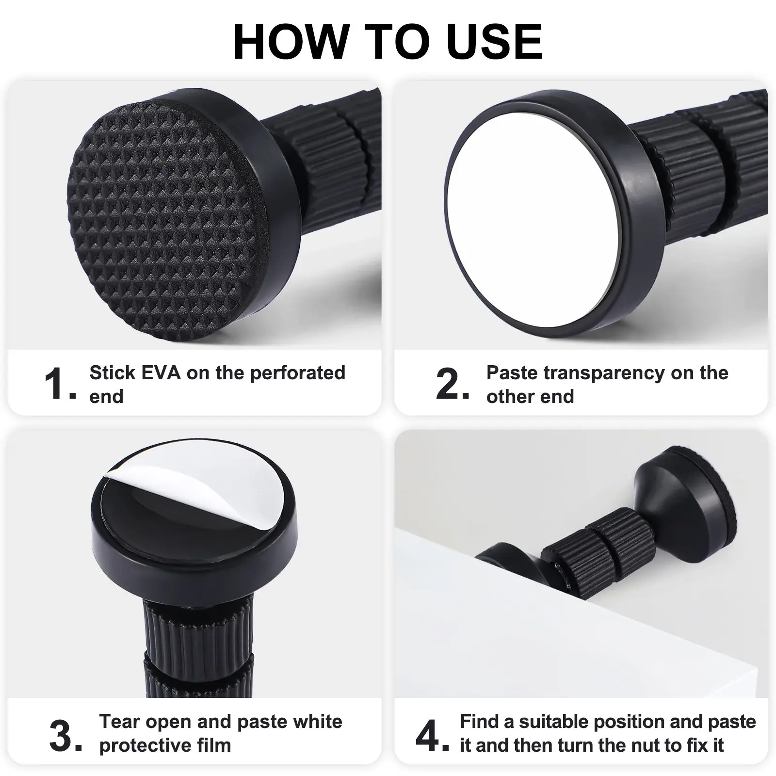 4 Pcs Shockproof Fixed Rod for Bed Headboard Stoppers Furniture Protection Pad Adjustable Length Easy Installation