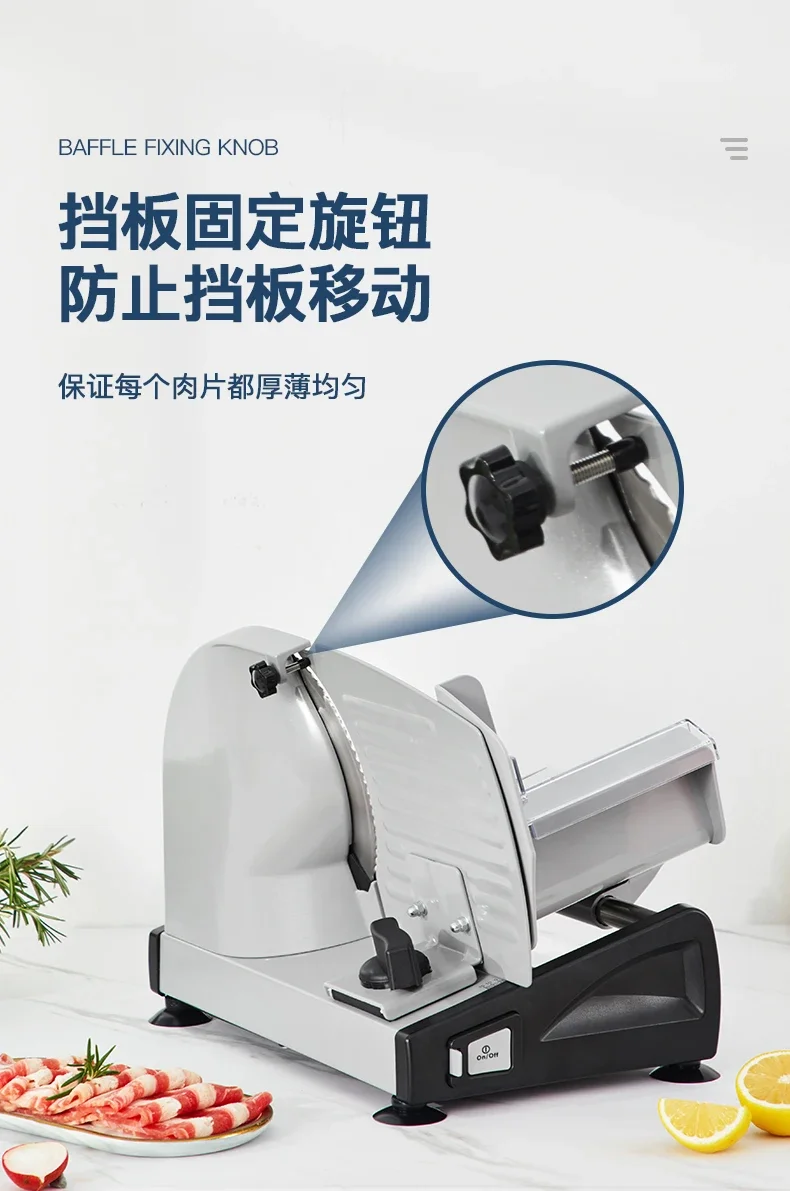 220V Chigo Electric Meat Slicer Home Use Frozen Meat Beef Mutton Slicer for Hotpot Bread Toast