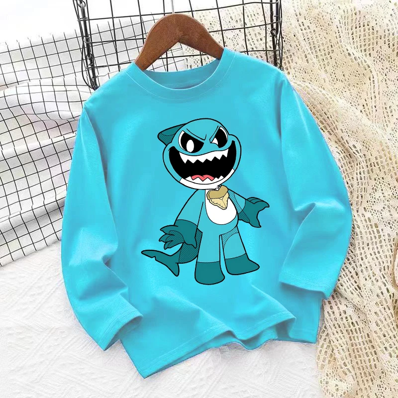 Nightmare Critters Kids T-shirts Cartoon Printed Children Tops Baby Boys Casuals Long Sleeves T-shirt Autumn Children Clothing