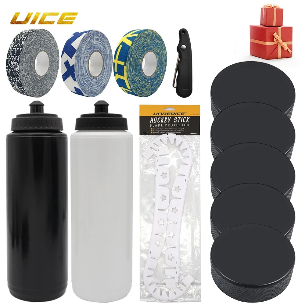 

Ice Hockey Set Water Bottle BPA Free Hockey Stick Blade Protector Cloth Field Tape Ice Hockey Accessories