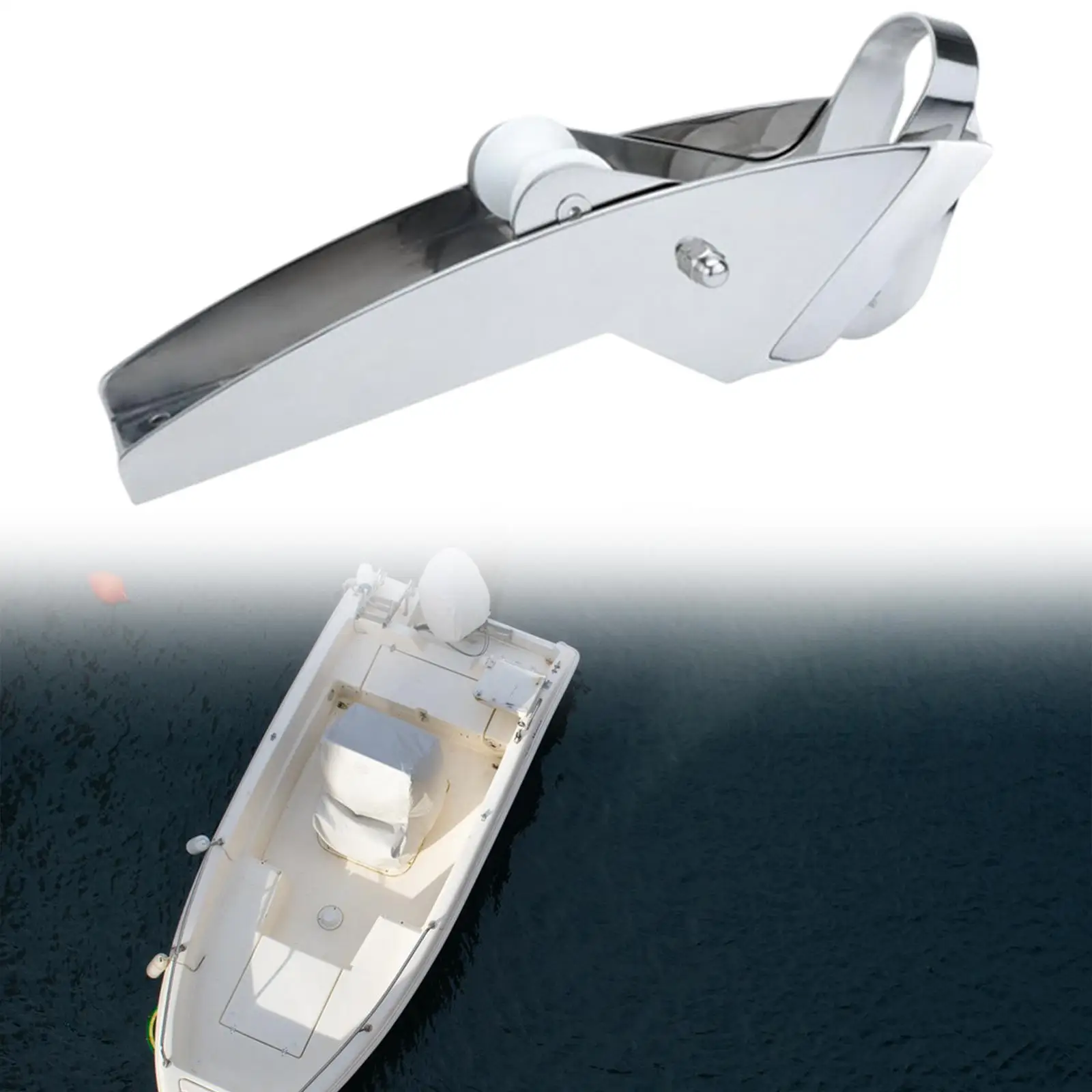 

Анкерный ролик для носовой лодки. Простой в установке аксессуар. Морской якорный ролик.