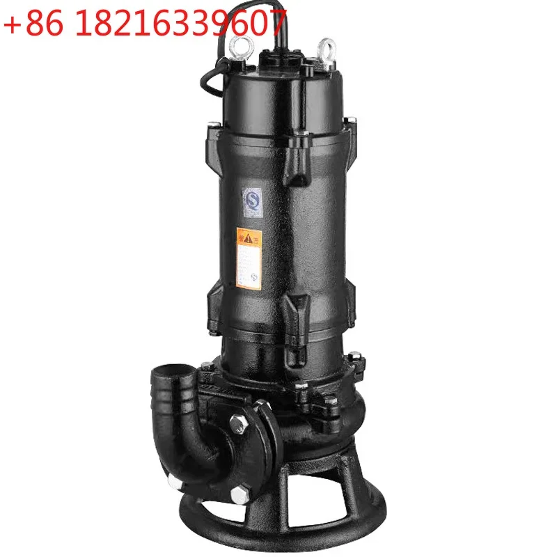 Bomba sumergible de 220V/380V para bombeo de heces, lodo y aguas residuales, bomba pequeña.