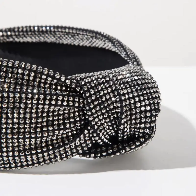 Retro-Barock-Stil, super funkelndes, vollbesetztes Diamant-Hochschädelknoten-Stirnband mit breitem Rand, Haaraccessoire für Frauen – Detail 11