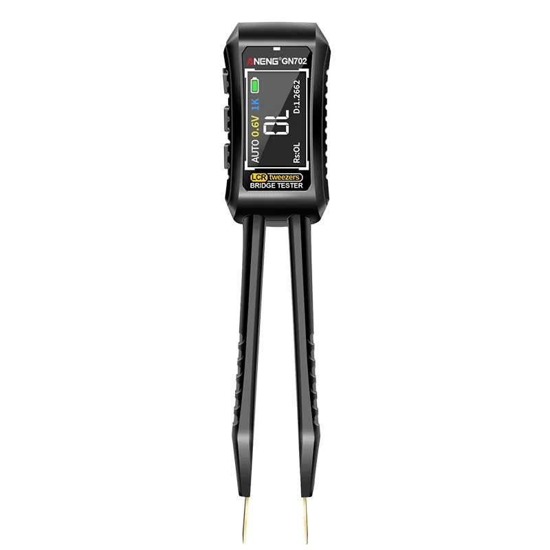 Smart tweezers LCR digital bridge for automatic measurement of surface-mount resistors, capacitors, and inductors