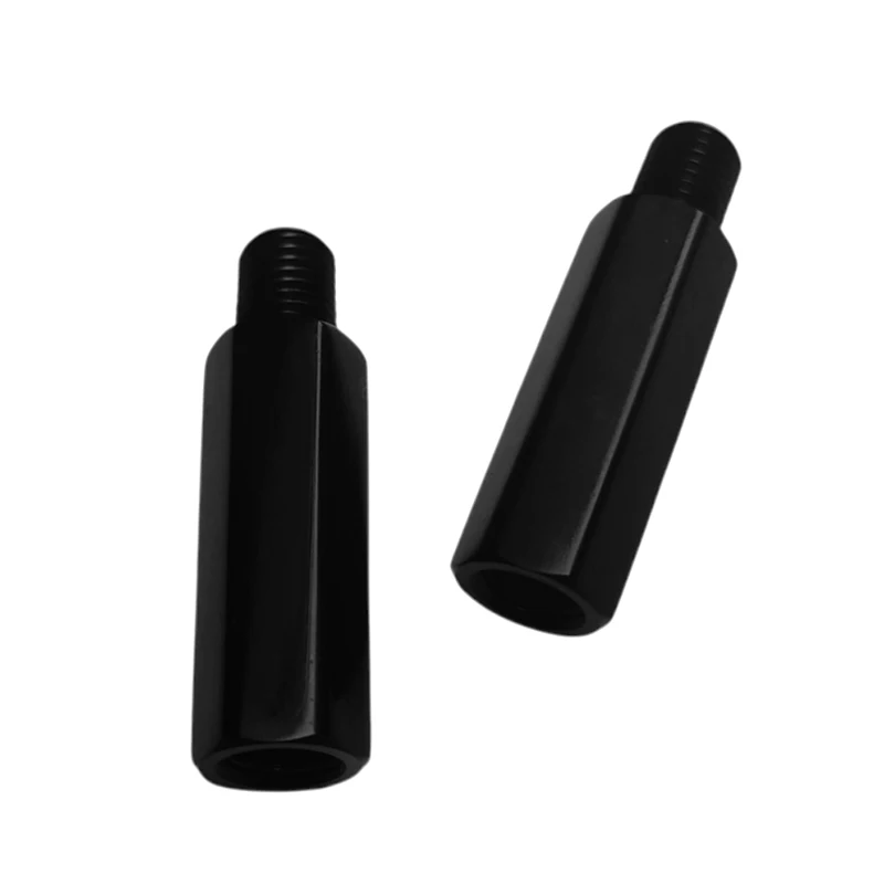 YUNTANMT Black Aftermarket Mirror Risers, 2 pcs M10 x 1.25 MotorcycleRear View Mirror Extenders 40mm, Fit for MT-09 etc