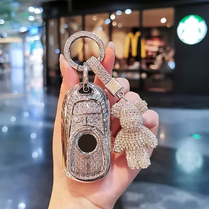 

Suitable for 24 Buick GL8 keycase avenir keycover key shell Keychain Car Case buckle cars accessories car key bag cute bear