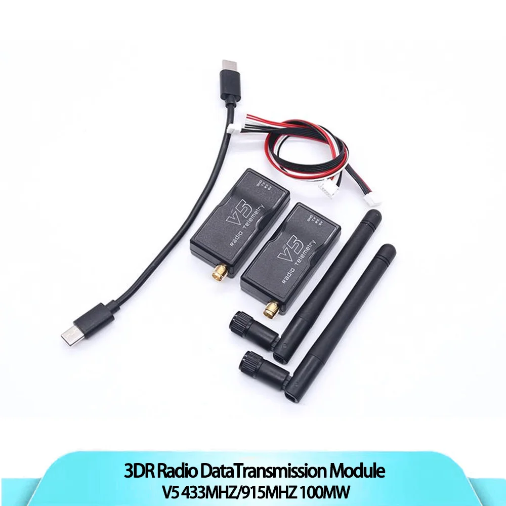 

B-CUBE Radio Telemetry V5 Data Transmission Module 100mW 433MHz/915MHz Radio Drone