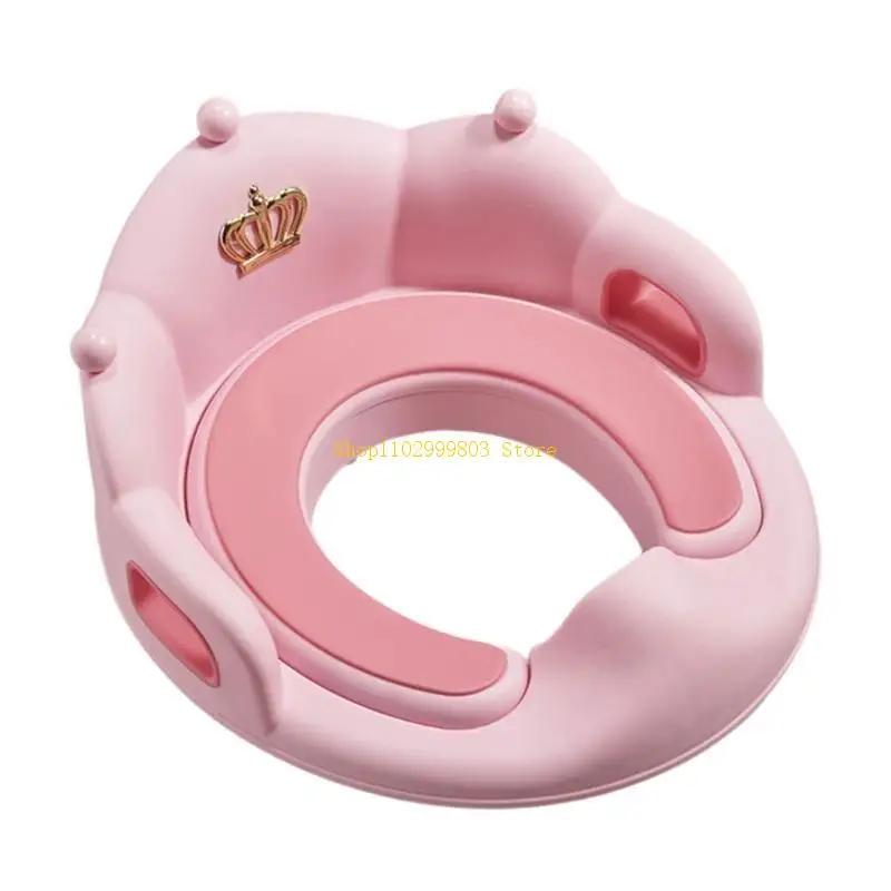 Assentos sanitários infantis com alças, proteção contra respingos, almofada macia removível, assentos sanitários para penico