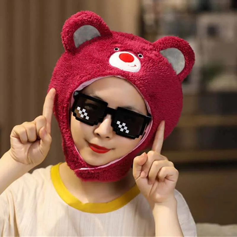 Disney Plush Headgear Hat Stitch Donald Duck StellaLou Lotso Alien Anime Cartoon Cute Party Photography Props Cap Girl Gift