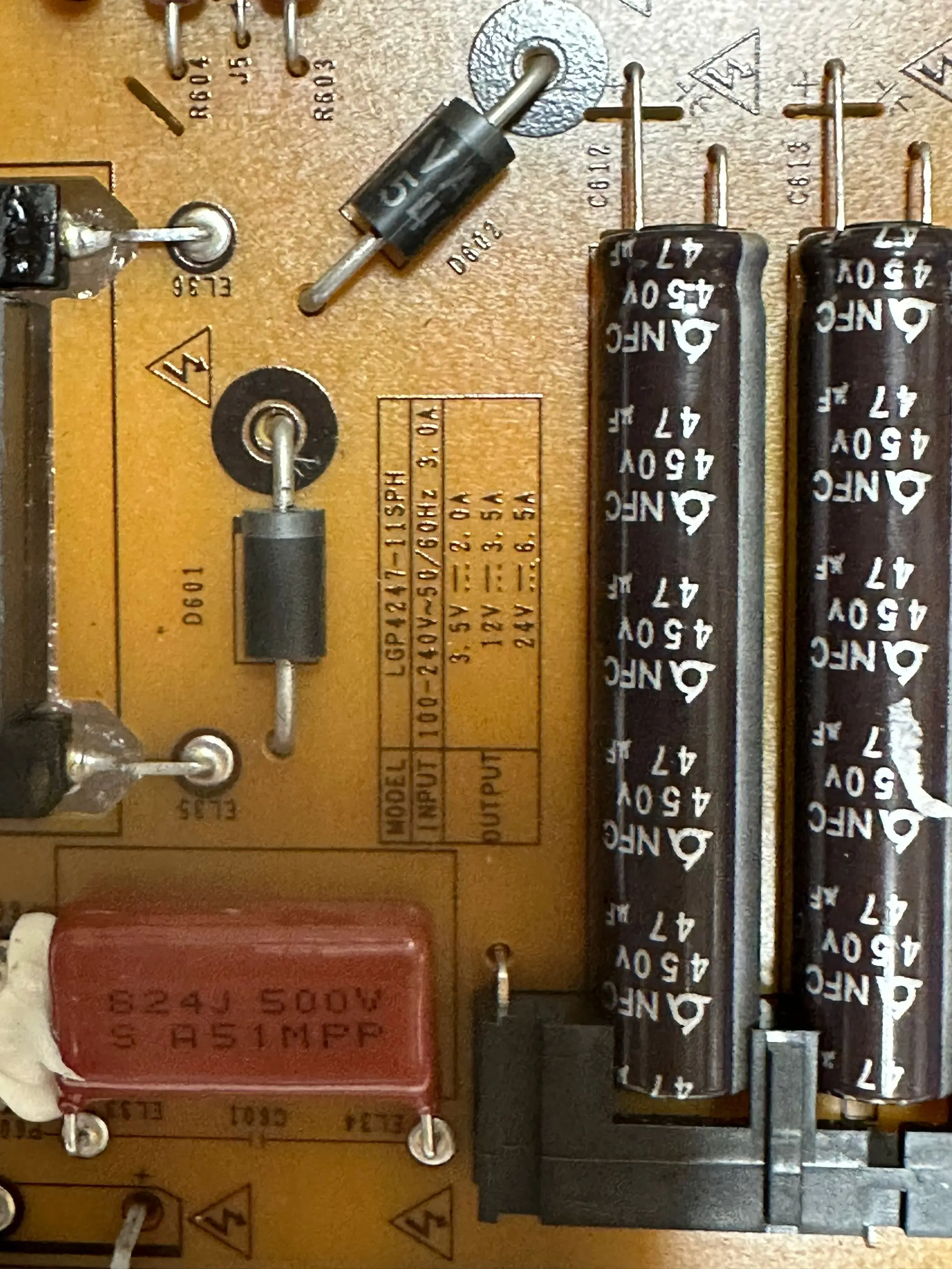 Originale per LGP4247-11SPH EAX62876101 EAY62169601 in mano