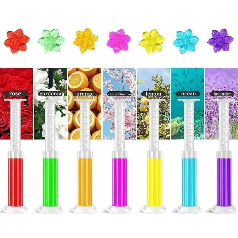 Toilet Bowl Cleaner Flower Fragrance Gel Air Freshener Closestool Perfume Aromatic Deodorant Cleaning Toilet Gel Stamp Supplies
