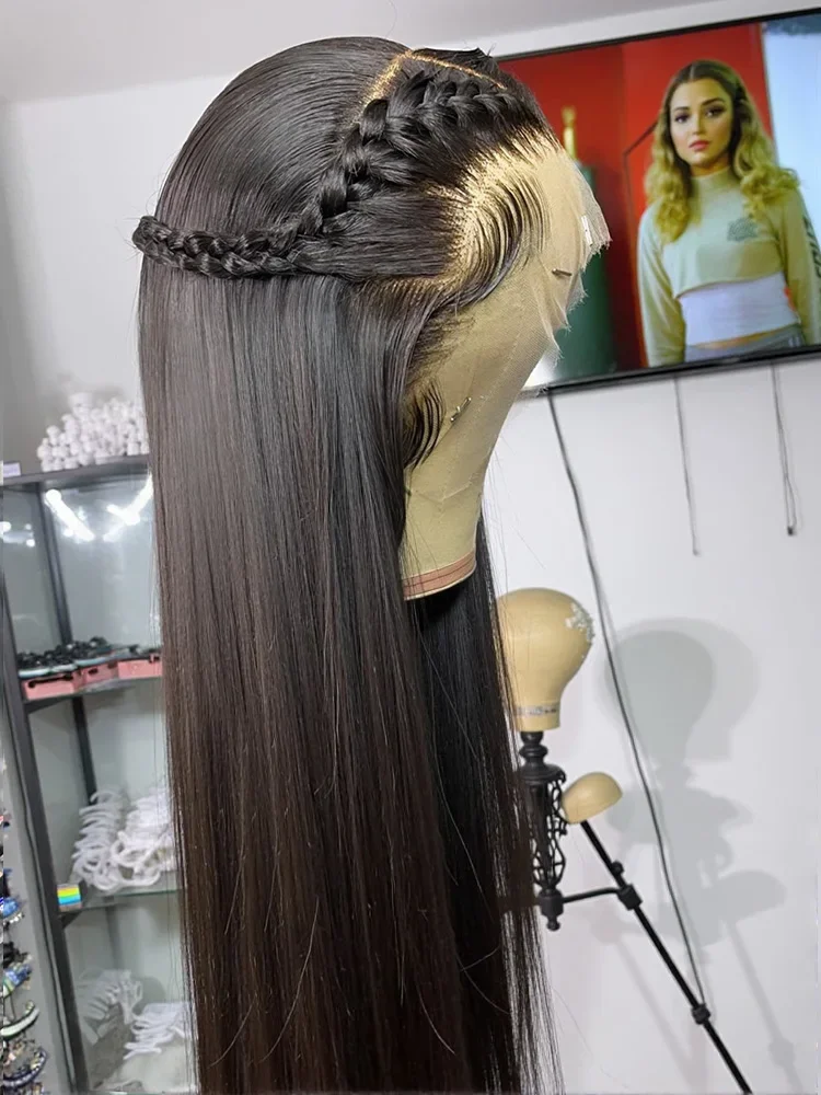 Perruques Lace Front Lisses Pré-Pluckées en Cheveux Humains 13x4 13x6 HD Transparentes pour Femmes Couleur Naturelle