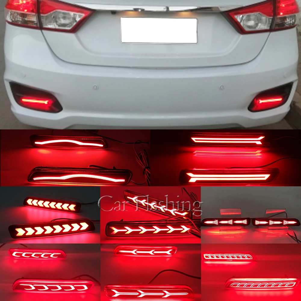 CSCSNL 1 Set Car LED Rear Brake Tail Bumper Reflector Rear fog Warning Light For Suzuki Ertiga Ciza Vitara S-Cross Splash SX4