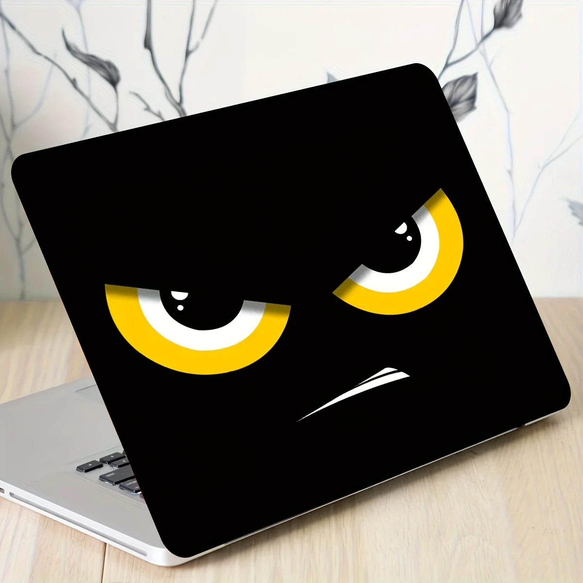

2 Angry Emojis Laptop Stickers - Light beige waterproof and scratch resistant, suitable for netbooks and laptops,