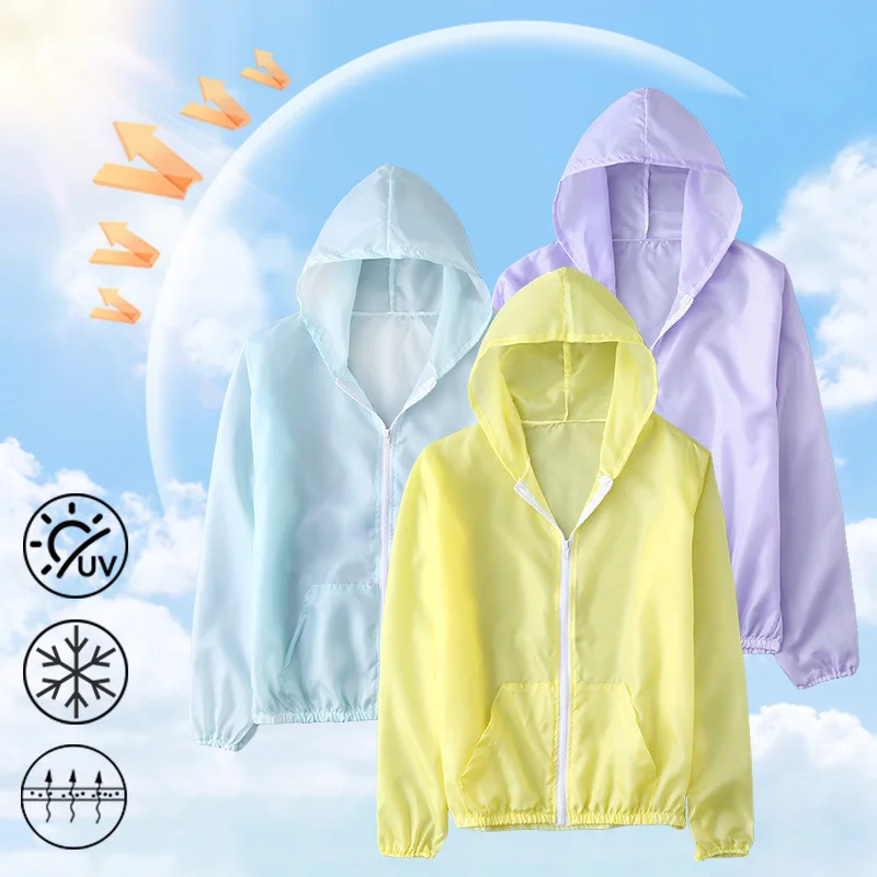 Summer Sunscreen Coat Hooded Women's Ultra-thin Anti-UV Jackets Quick Dry Mesh Tops Sun Protection Clothing Sweatshirt Hoodie