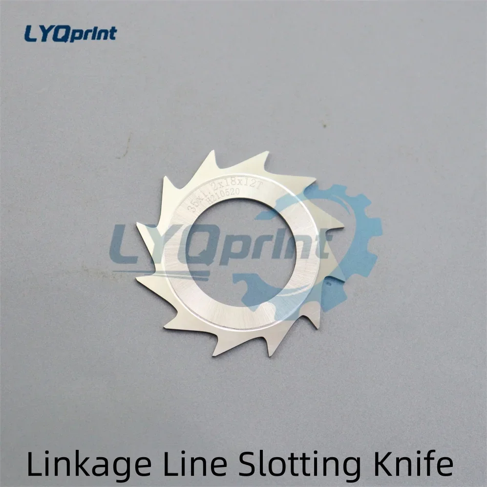 1 Piece Best Quality Martini Linkage Line Slotting Knife 35X18X1MM 12 Teeth For Printing Machine PARTS