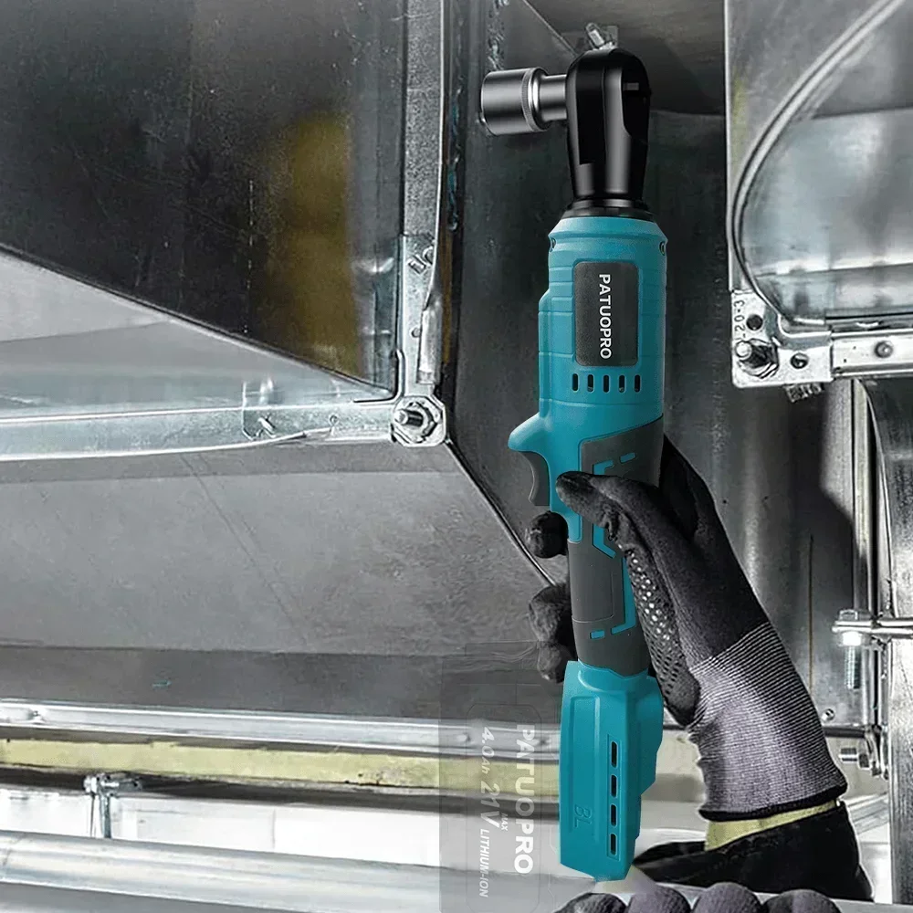 100N.m Chiave a cricchetto elettrica senza spazzole Chiave a batteria Rimozione vite dado Strumento di riparazione auto per batteria Makita 18V (senza batteria)