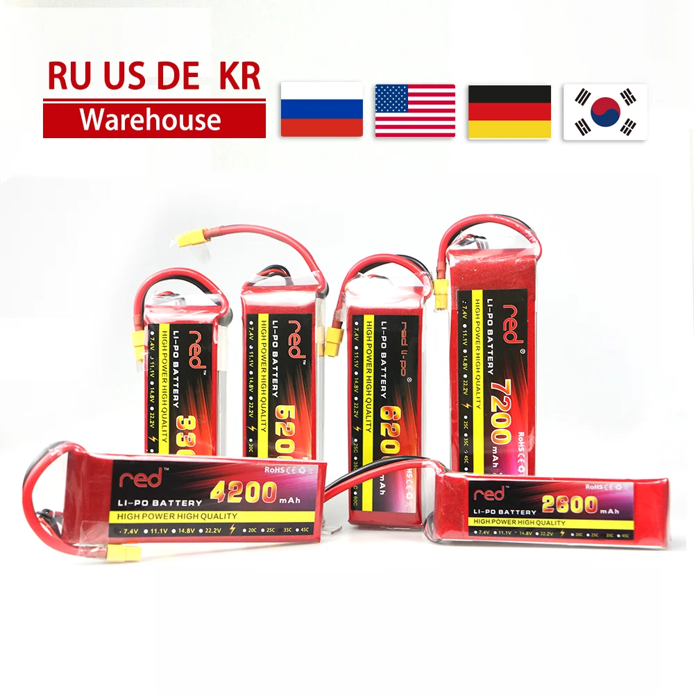 

3S RC LiPo Battery 3S 11.1V 1300 1500 1800 2200 2600 3300 4200 6200mAh 25C 35C 60C For RC Air. plane Drone Boat 11.1V LiPo