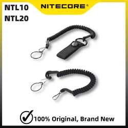 Nitecore NTL10 NTL20 Flashlight Tactical Lanyard Punched Stainless Steel Ring Safety Rope For 25.4mm Diameter Lamp