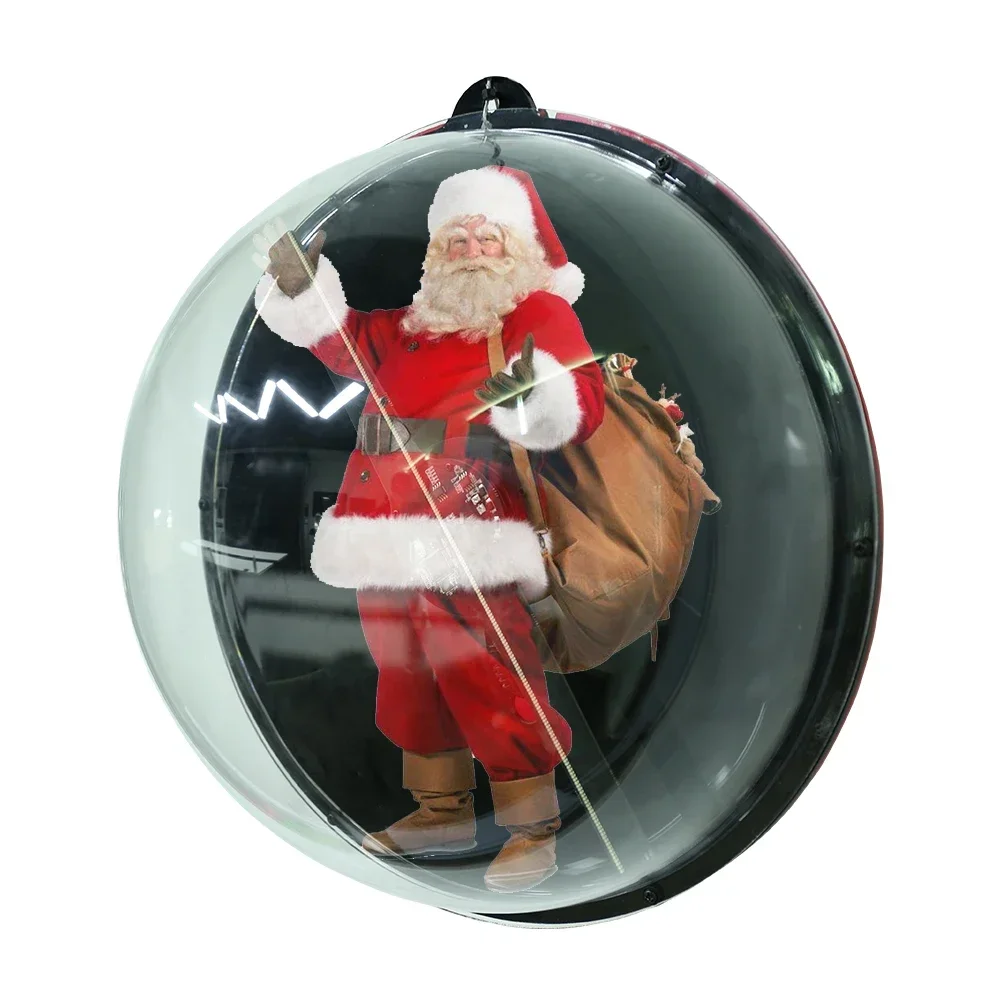 Latest Tech Promotion 3D Hologram Christmas Ball Advertising Fan With Wonderful Hologram Display