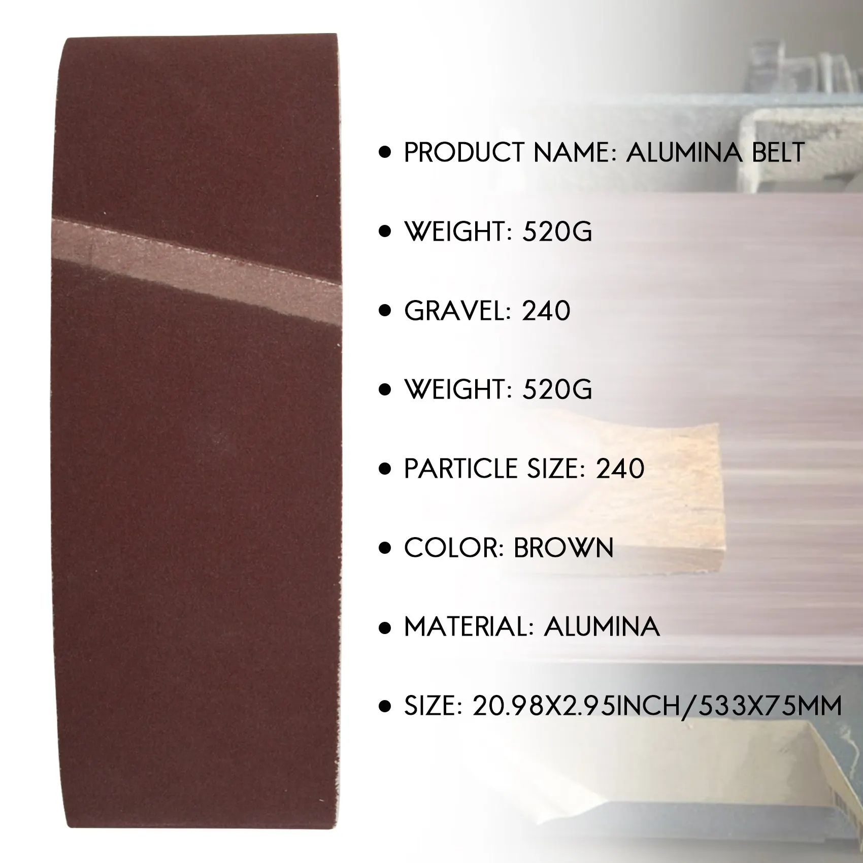 

LLCS-3 X 21 Inch Sanding Belts Aluminum Oxide Sanding Belt Premium Sandpaper For Portable Belt Sander – 10 Pack