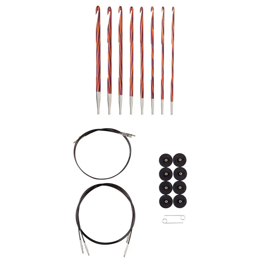 

WeCrochet Wood Сменный тунисский набор крючков для вязания крючком US EK Radiant