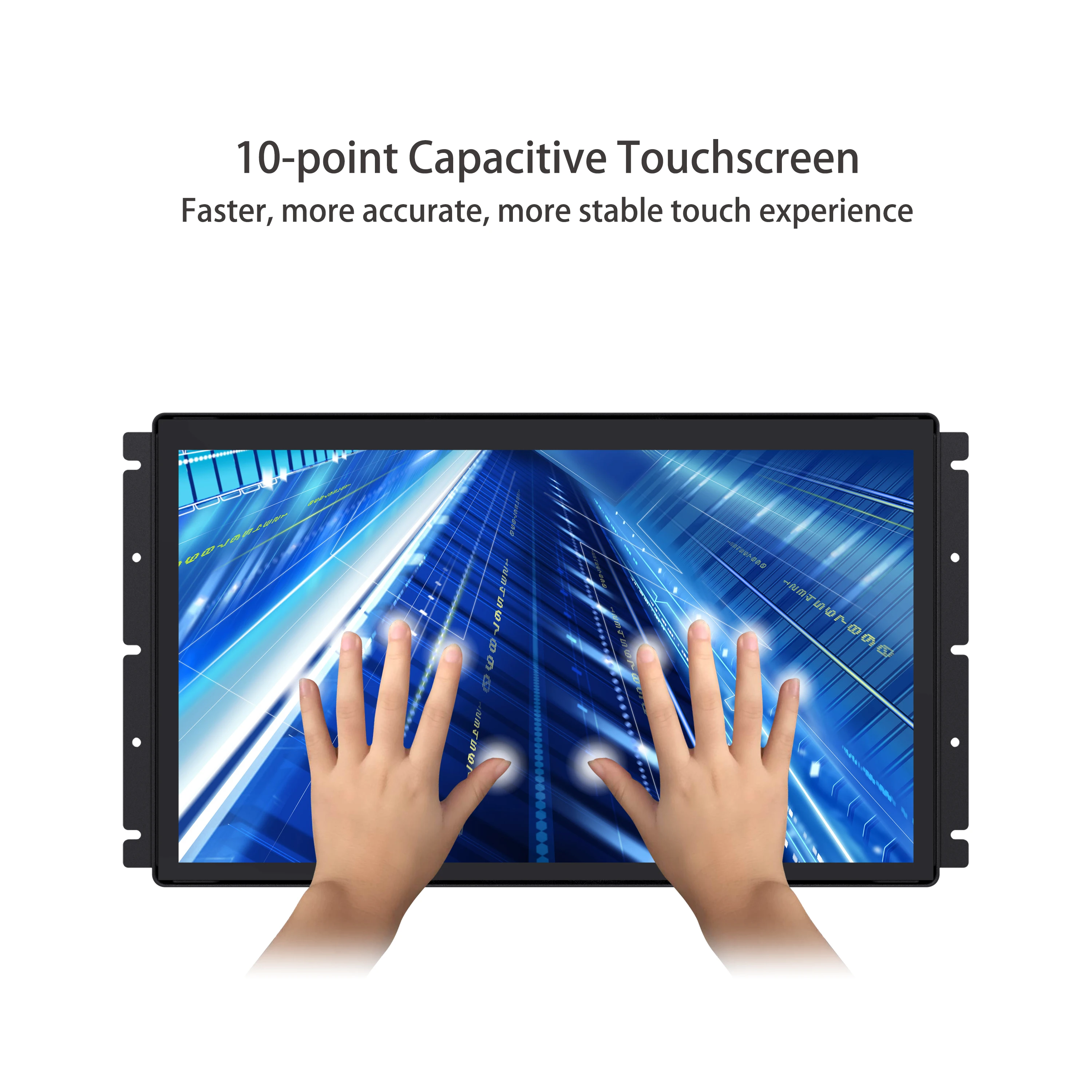 SEETEC PF173-9CT 17.3" Industrial Touch Screen Monitor 1920x1080 PCAP 10-Point Touch Open Frame Custom Logo OEM