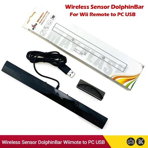Nuevo Sensor inalámbrico MayFlash Dolphin Bar para mando Wii Remote Plus para Windows PC compatible con Bluetooth para juegos infantiles Wii
