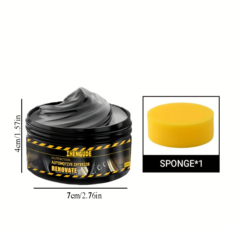 1 Piece 100g Car Tire Gloss Maintenance Agent Car Wax Tire Coating Paste Polishing Cleaning Wax - Shiny Tire and Re-Blackening Seat Care and Shiny