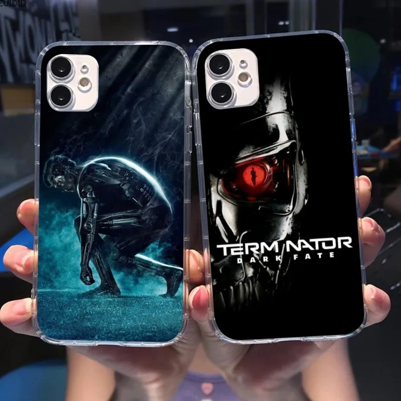 Terminator Fighter Smart Phone Case for iPhone 15 14 13 12 11 XS X 8 7 6 Plus Mini Pro Max SE 2022 Clear Phone Cover Funda