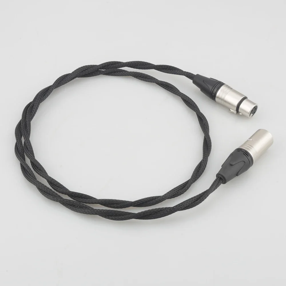 Audiocrast 4-Pin XLR (Balance) Male to 4-Pin XLR (Balance) Female Extension Cable, Headphone Extension Cable, Audio Cable Jack
