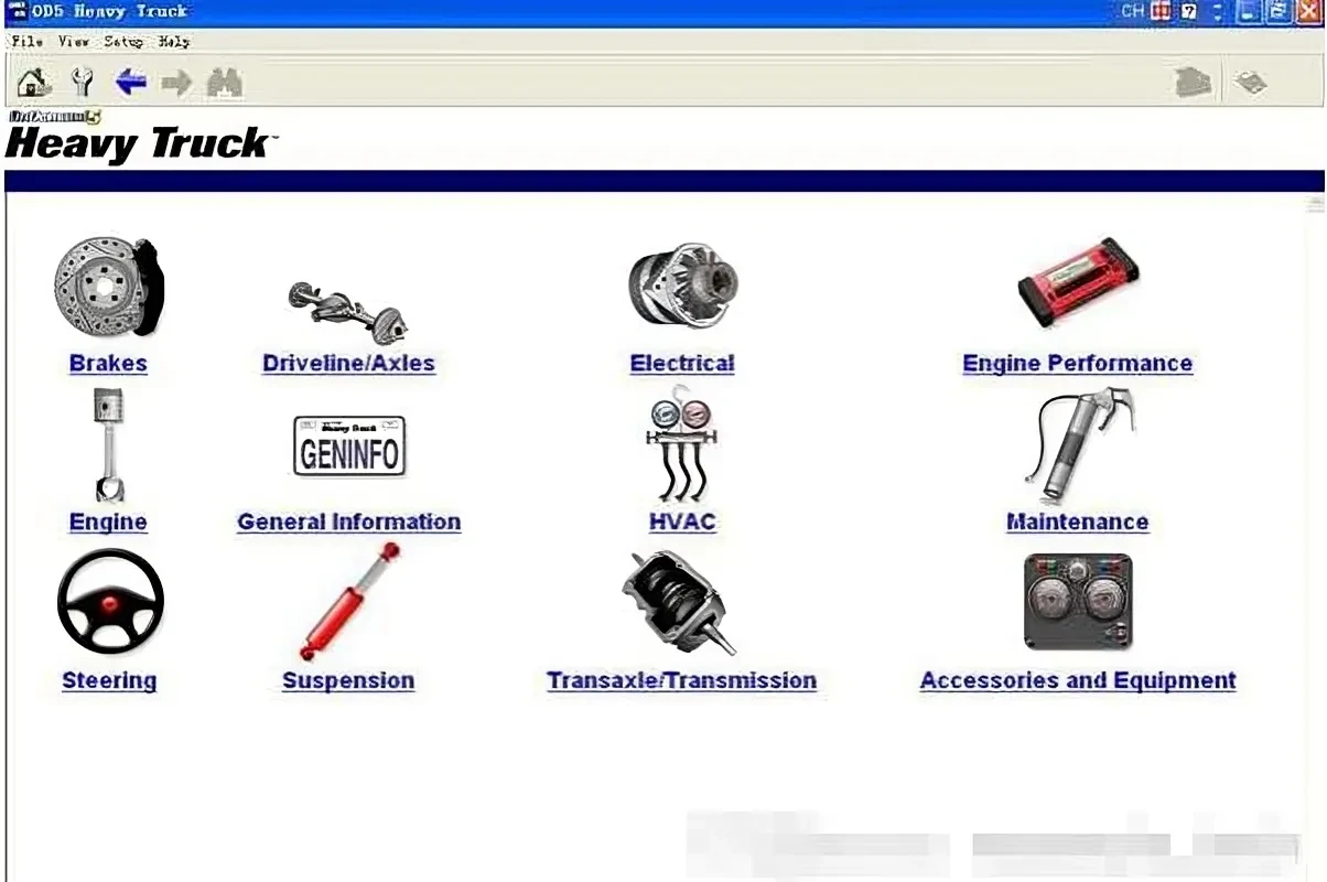 

Программное обеспечение для грузовиков среднего размера Mit-chell 2008 для автоматических диагностических данных и сканеров