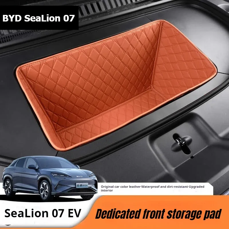 

Fit For For BYD Sealion 7 EV 2024 2025 Car Front Trunk Pad Leather Storage Pouch - Left/Right Hand Drive Modification
