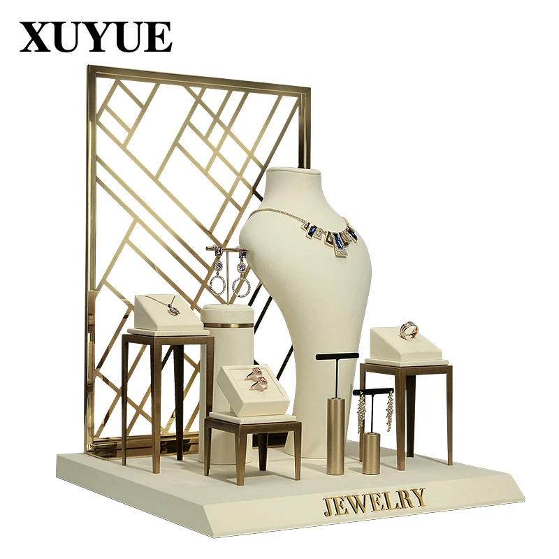 New jewelry window display props necklace display stand earrings jewelry stand neck window display props