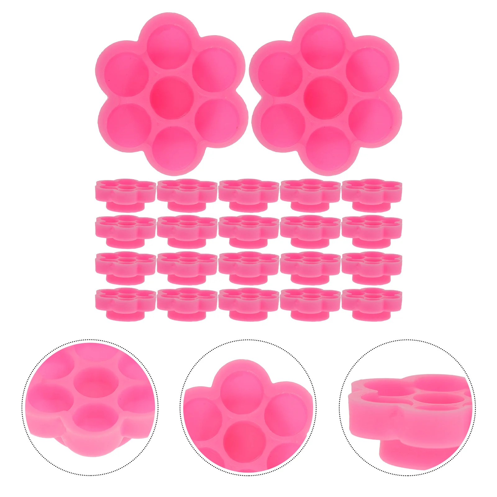 

200pcs Disposable Glue Holder Cup For Eyelash Extension Pigment Storage Small Container False Lash Glue Cup Makeup Tool Skincare