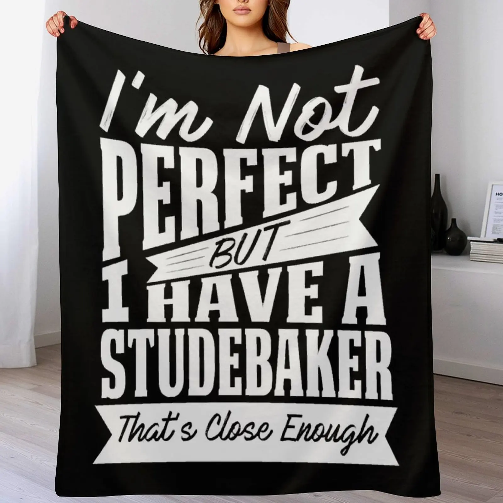 

PERFECT WITH STUDEBAKER W Throw Blanket Soft Sherpa Fleece Warm Blanket for Winter