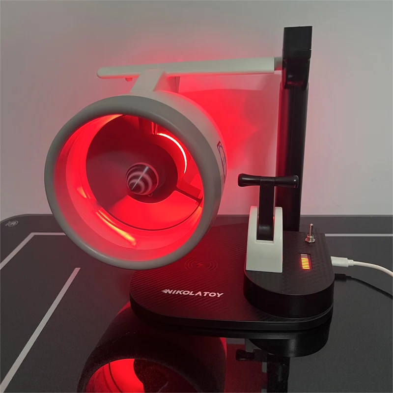 NK-1 Wireless Fast Charging Turbofan Engine Humidifier Spray Fan Engine PLA Desktop Toy