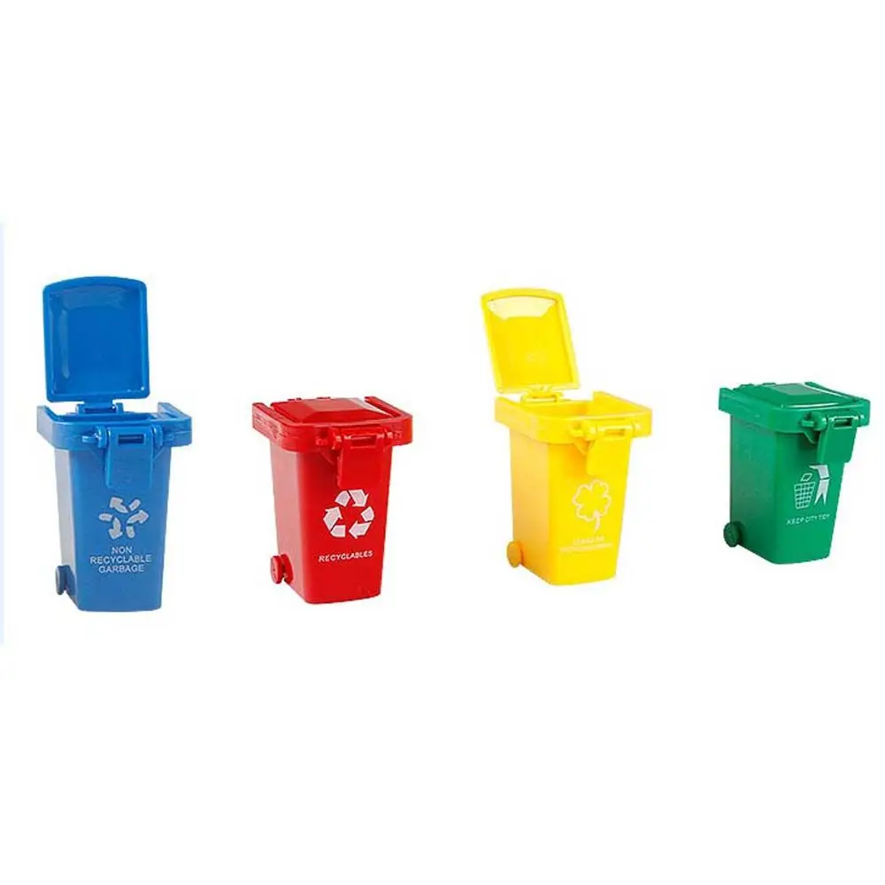 Garbage Truck Can Pretend Play Toy Simulation Trash Can Simulation Furniture Toy Dollhouse Trash Can Dollhouse