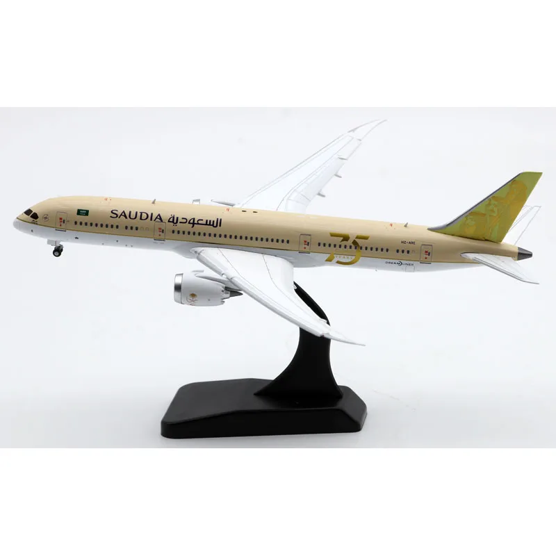 LH4274A Alloy Collectible Plane Gift JC Wings 1:400 Saudi Arabian Airlines Boeing B787-9 Diecast Aircraft Model HZ-ARE Flap Down