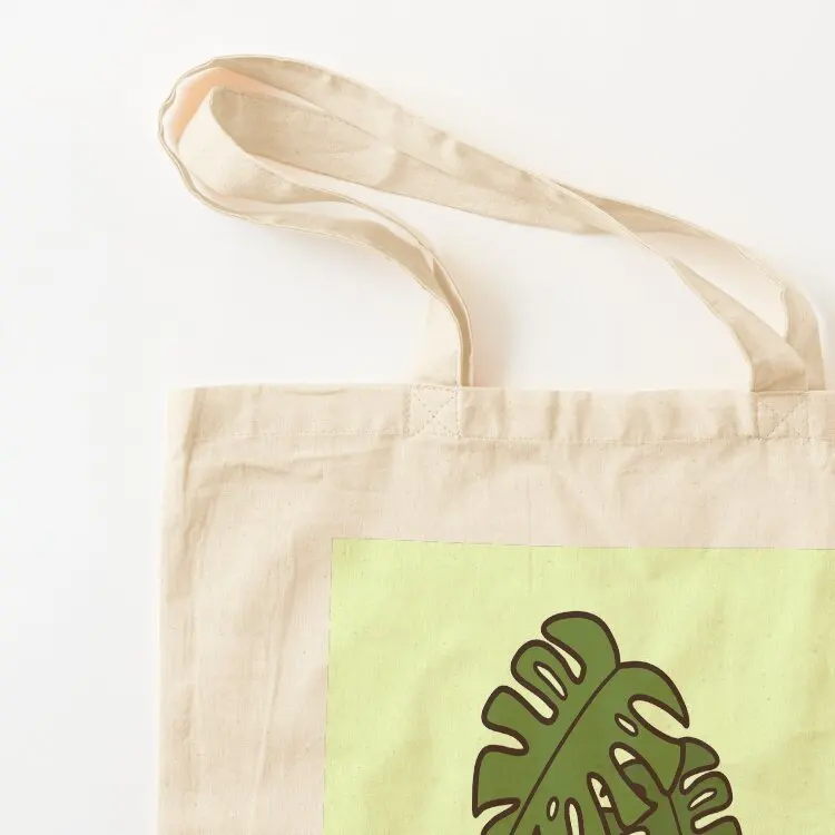 French Bulldog Monstera Vinyl Monstera Vinyl Monstera Plant Tote Bag custom fabric bag bags woman 2025 Big bag