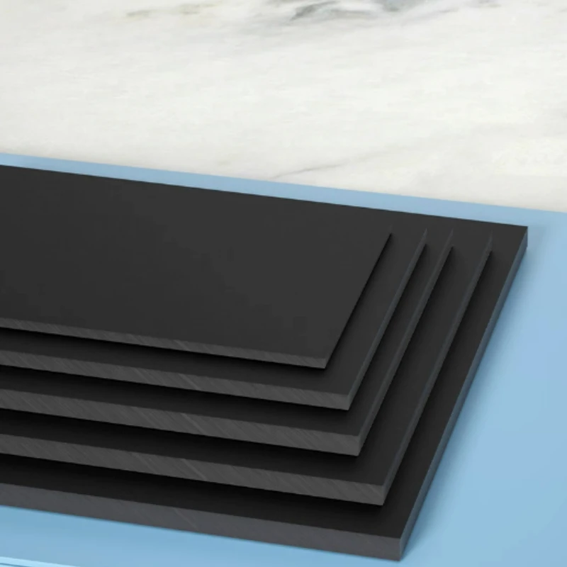 1-5Pcs Thickness 1/2/3/4/5/6/8/10/12/15/20mm Black ABS Hard Plastic Board Model Sheet Material for DIY Model Part Accessories