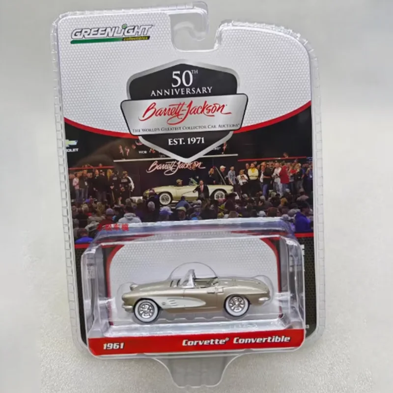

Greenlight 1:64 Scale 1961 Corvette Retro Convertible Sports Car Alloy Car Model Collection Display Toy Gifts