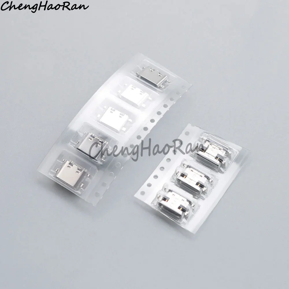 5 Pcs Type-C USB Female Charging Socket For Lenovo S5 Tablet Tail Plug 12Pin Type-C USB Power Charging Plug Interface Connector