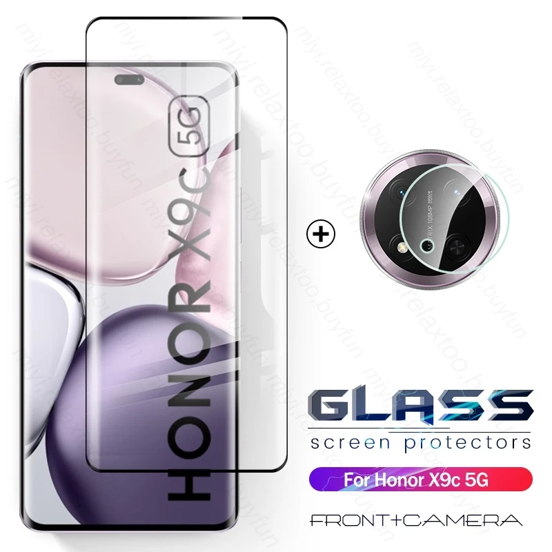 for Honor X9c 5G Glass 2To1 Protective Glass HonorX9c Camera Lens Screen Protector Film Xonor Honar Honer X9c X 9c X9 c C9x 2024