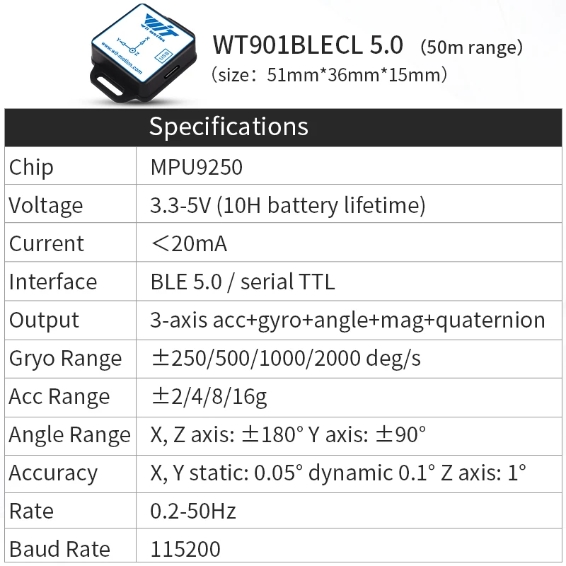 Variant: WT901BLECL