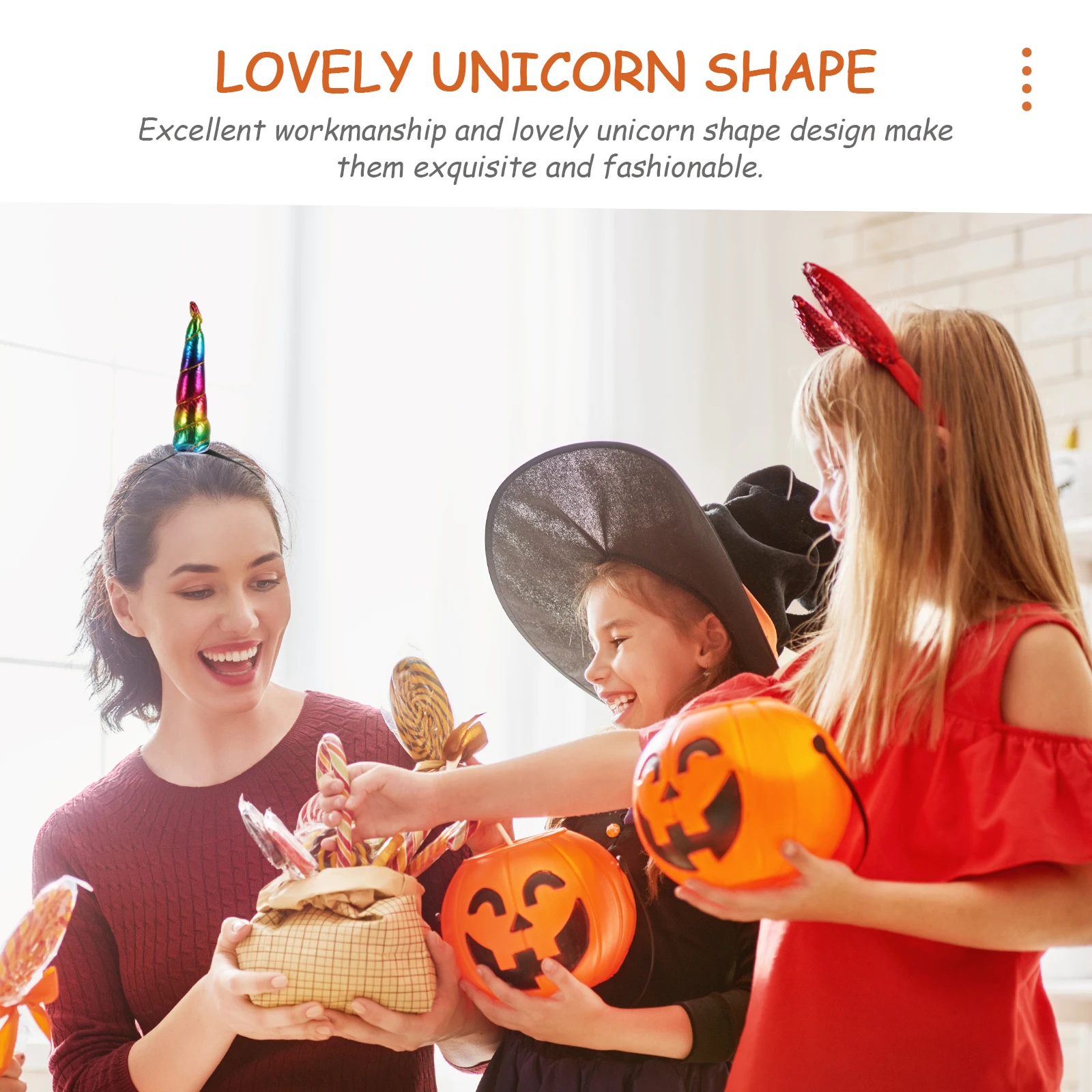 

10 Pcs Unicorn Headdress Attractive Headband Performance Props Random Headpieces Headwear Pp Cotton Novelty