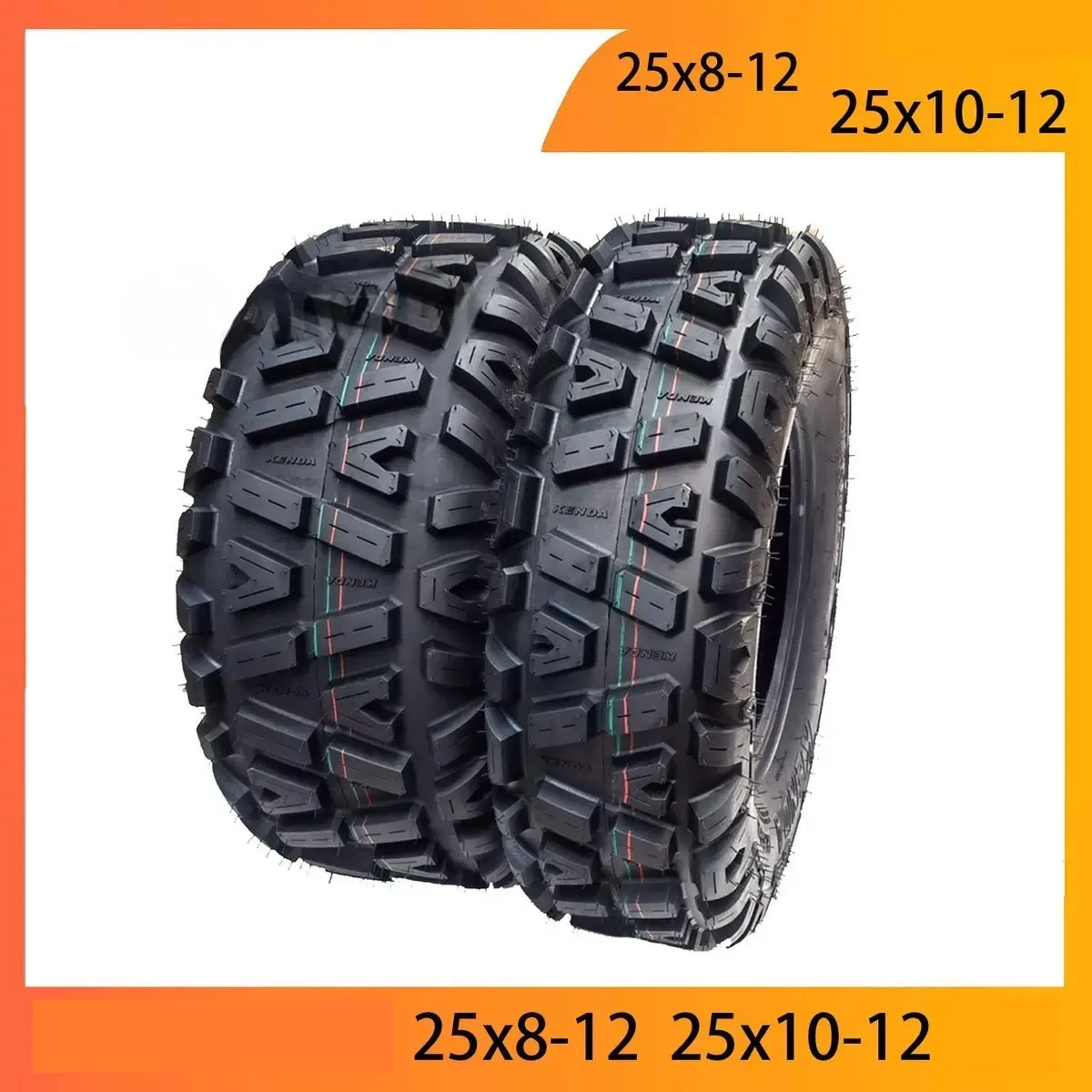 

12 inch Tyre AT 25x8-12 25x10-12 Tire four wheel vehcile off road motorcycle For Chinese 150cc 200cc 250cc Big ATV Wheels Rims