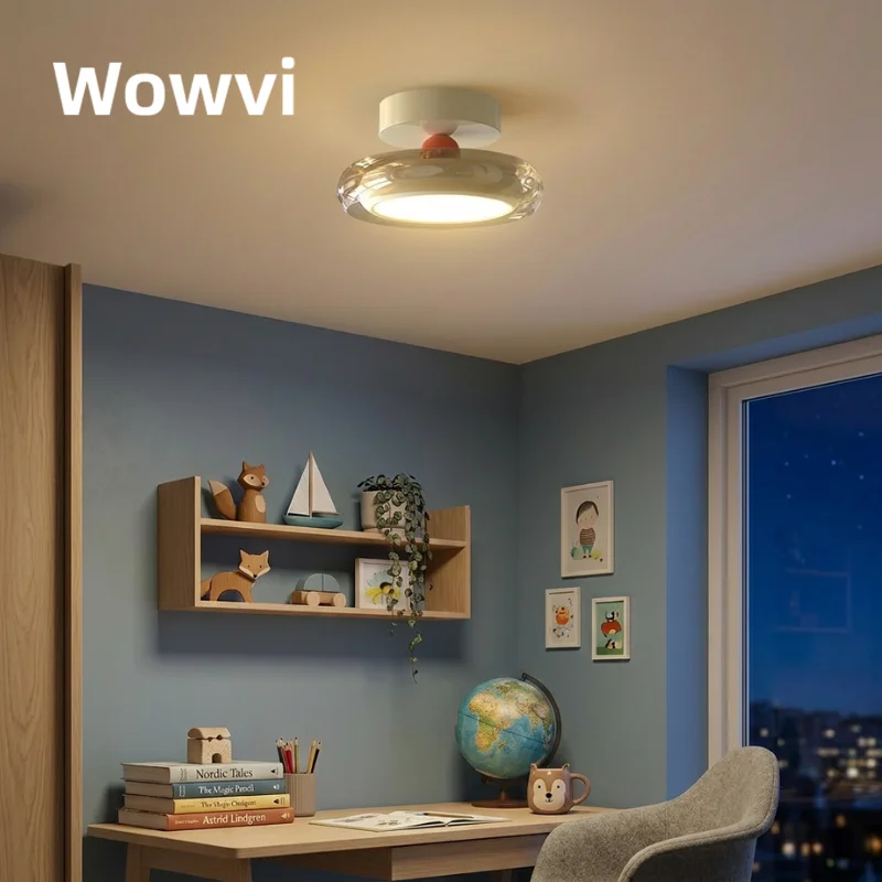 Wowvi Memphis Style LED Ceiling Light Full Spectrum Eye Protection Aisle Hallway Entrance Lamp Kids Room Corridor Decor Light