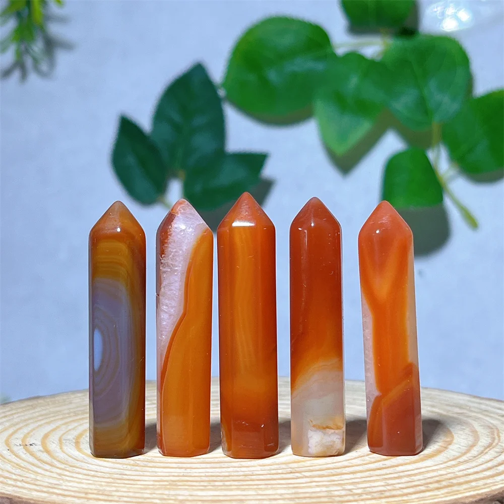 

50-55mm Agate Tower Mixture Point Wand Natural Crystal Stone Quartz Minerals Geode Energy Home Decoration Reiki Healing Gemstone